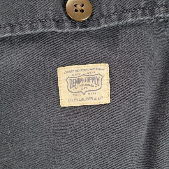 Vintage Ralph Lauren Denim Supply Shorts Baker Mens Size 38 Blue - Picture 10 of 11